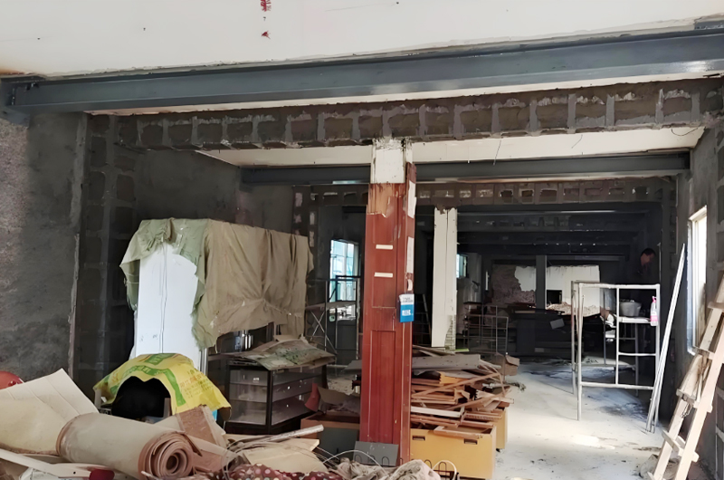 建筑加固現場的系統檢測